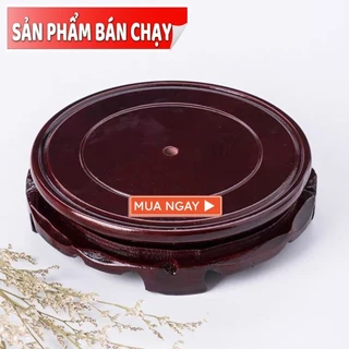 Sỉ Đế gỗ xoay dùng đặt bình rượu, thác nước, và đồ vật để bàn