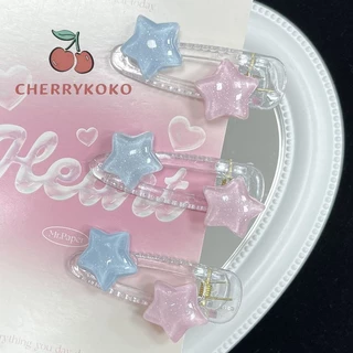 🍒🍒Cherrykoko Kẹp Tóc Trang Trí Ngôi Sao Ngọt Ngào Dễ Thương Cho Nữ