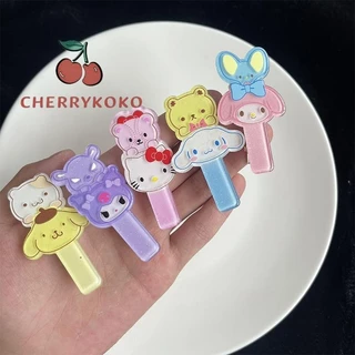 🍒🍒CHERRYKOKO SANRIO Kẹp Tóc Bằng Acrylic Họa Tiết Hoạt Hình Đáng Yêu