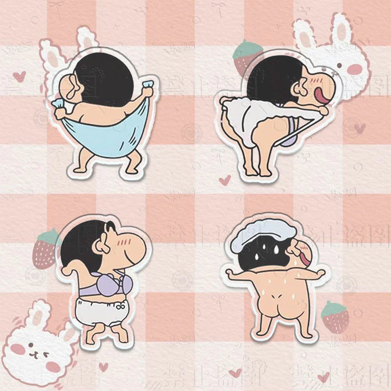 💞Cherry💞 Ghim Cài Áo Bằng Acrylic Hình Cậu Bé Bút Chì Shin-Chan Dễ Thương
