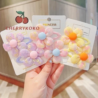 🍒🍒CHERRYKOKO Set 2 Bộ Kẹp Tóc Hình Bông Hoa Nhiều Màu Sắc Dễ Thương Xinh Xắn Cho Bé Gái