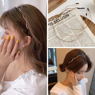 🍓Raspberry🍓 Cài tóc kim loại kiểu gợn sóng phong cách Hàn Quốc cho nữ