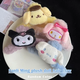 🍓Raspberry🍓 SANRIO Kẹp Tóc Họa Tiết Hoạt Hình Kitty Melody Cinnamoroll Kuromi Onpompurin