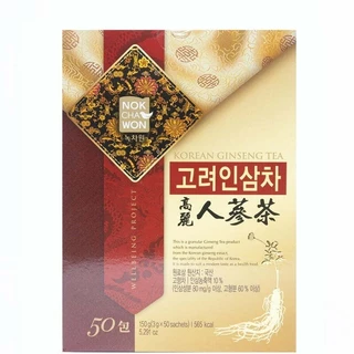 Trà Sâm Hàn Quốc, Korean Ginseng Tea, 50 Gói (150g) - NOKCHAWON