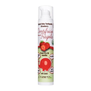 Kem Đánh Răng Hữu Cơ Cho Bé, Organic Baby Toothpaste, from 0 to 36 Months, Strawberry (50ml) - AZETA BIO