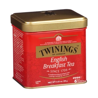 Trà Đen Kiểu Anh Buổi Sáng, Quà Tặng 2024, English Breakfast Tea - TWININGS (100g)