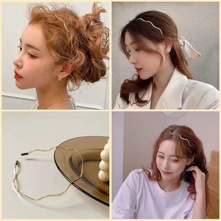 【ICE】Cài tóc kim loại kiểu gợn sóng phong cách Hàn Quốc cho nữ