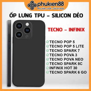 Ốp Lưng TPU Tecno Spark 7 8c 6 Go POP 5 POVA 3 NEO infinix Hot 30