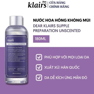 Toner Klairs 180ML không mùi dưỡng ẩm và làm mềm da chính hãng....... .... +++