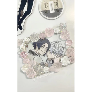 Toploader decor khung trái tim nhiều tông màu trang trí đựng ảnh card anime_kpop