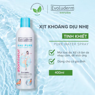 Xịt khoáng Evoluderm Atomiseur Eau Pure 150ml