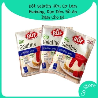 Bột Gelatin Hữu Cơ Đức, Gelatin Làm Chip Chip, Kẹo Dẻo, Pudding, Đồ Ăn Dặm Cho Bé