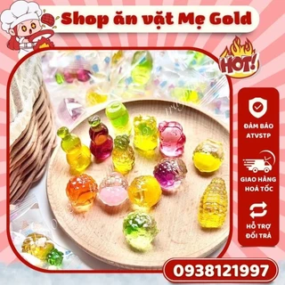 Kẹo chip chip có nhân siro hương trái cây, kẹo dẻo chip có nhân mix hình cute (300g)