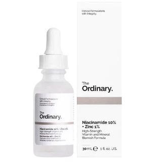 Serum The Ordinary Niacinamide 10% + Zinc 1% 30ml Làm Sáng Da Thu Nhỏ Lỗ Chân Lông 30ml