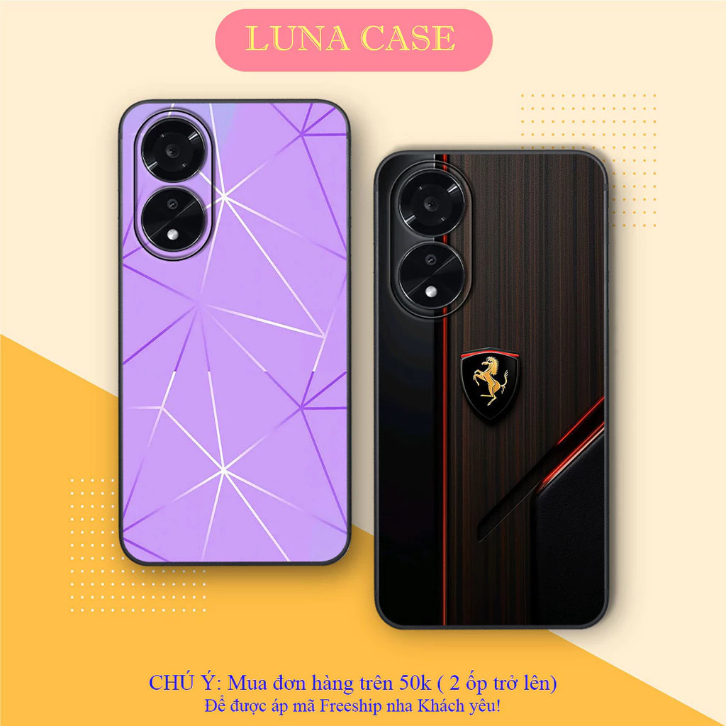 Ốp lưng Oppo A18 / A38 / A58 / A78 / A98 5G in hình họa tiết thời trang LUNA CASE