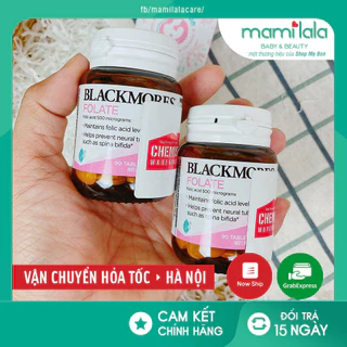 [Tem Chemist] Viên uống bổ sung Axit Folic cho bà bầu Blackmores Folate 500mcg 90 viên