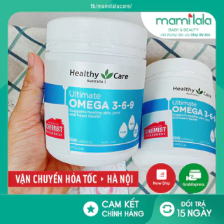 [Có Tem CHEMIST] Viên uống Omega 369 Healthy Care 200 viên mẫu mới - Xuất xứ Úc