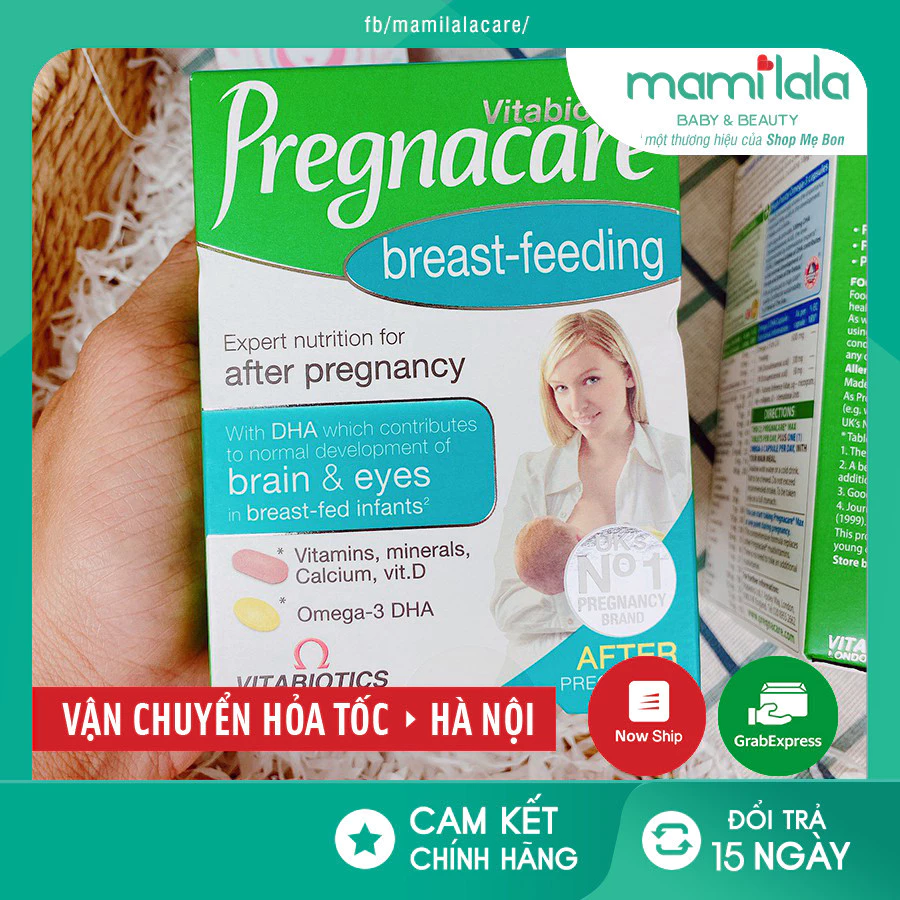 Vitamin tổng hợp Pregnacare Breastfeeding, Anh (84 viên) giúp lợi sữa và tăng cường đề kháng cho mẹ cho con bú sau sinh