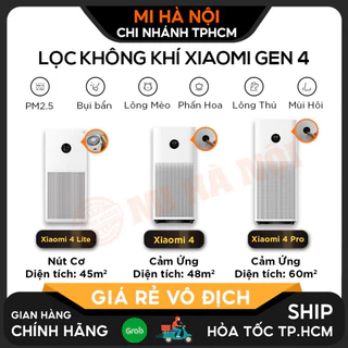 Máy lọc không khí Xiaomi Mi Air Purifier Gen 4 / 4 Lite / 4 Pro / 4 / 4 Compact BH 12 tháng (Bản Quốc Tế)