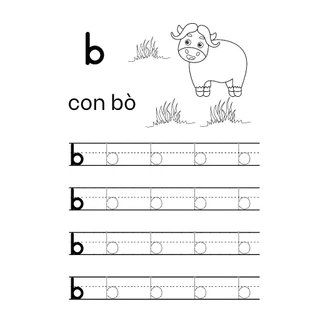 Bô 29 Tranh Tô Màu Bảng Chữ Cái In Thường Tiếng Việt - Giúp Bé Tập Vẽ Theo Nét Đứt Làm Quen Với Chữ Cái TV20