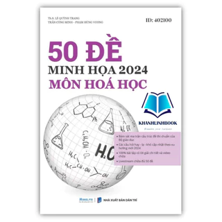 Sách - 50 Đề minh hoạ 2024 môn Hoá học (Moon)