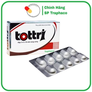 Tottri dạng viên nang - hỗ trợ cho người bệnh trĩ, táo bón - Chính hãng Tot Tri Traphaco từ chất xơ hòa tan
