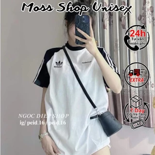 Các mẫu áo thun tay lỡ nam nữ A di Đát phong cách cháy phố ulzzang form rộng 65kg MOSSHOPUNISEX