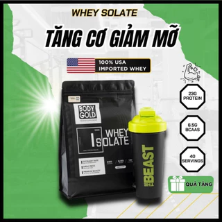 Whey Protein Isolate Sữa Tăng Cơ Giảm Mỡ Body Gold túi 1Kg + Tặng bình lắc Shaker