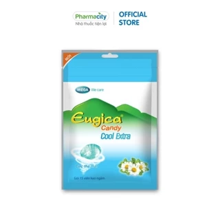 Kẹo Eugica thảo dược Candy Cool Extra (Gói 15 viên)