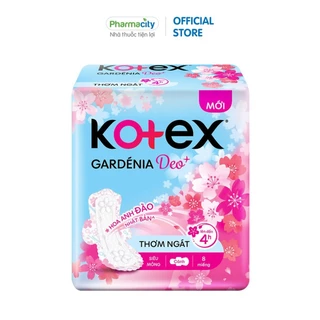 Băng vệ sinh Kotex ban ngày mỏng cánh Gardenia Deo+ 23cm (8 miếng)