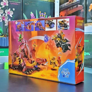 [Ninja] Lắp ráp NINJA CITY 80083 | 71793 Heatwave Transforming Laval Dragon | 489 chi tiết  bảo hành bởi TOYSHOP