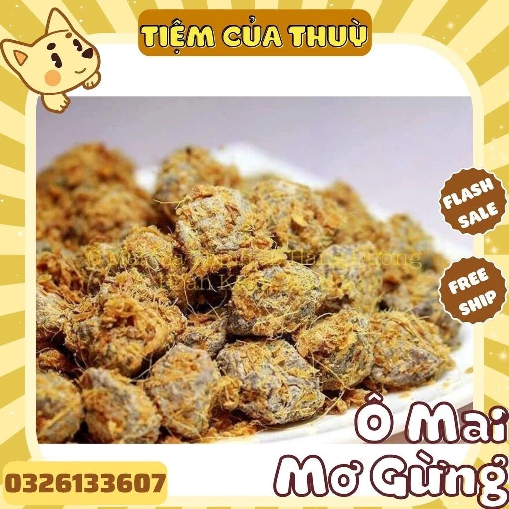 500G Ô Mai MƠ Gừng Chua Mặn Ngọt Ngậm Ho Hiệu Quả