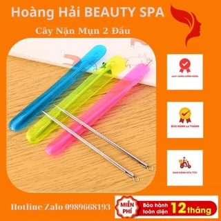 Cây Nặn Mụn 2 Đầu, Que Nặn Mụn loại dài 12cm Cao Cấp