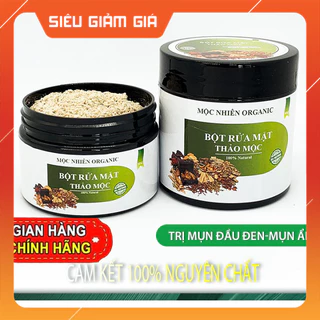 (Thảo dược 100%) Bột rửa mặt Thảo Mộc-Giảm mụn ẩn,mụn đầu đen,sạch chân lông.