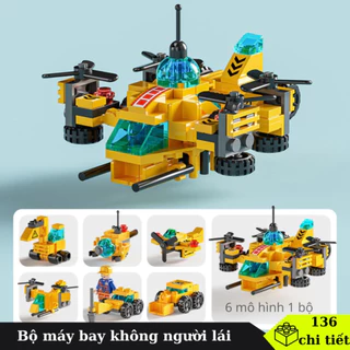 Đồ chơi lắp ráp máy bay không người lái 136 chi tiết AT 8732-1 Yojin