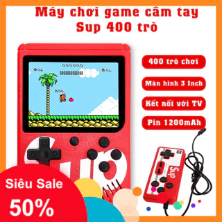 Máy chơi game cầm tay SUP 400 trò - Kết nối Tivi chơi 2 người - Máy chơi game điện tử 4 nút cao cấp tay cầm Sup  - siêu 