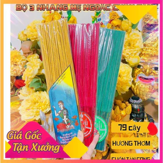 Nhang thần tài kéo khách cuốn tàn cong - bó 79 cây thơm [Siêu Ưu Đãi]