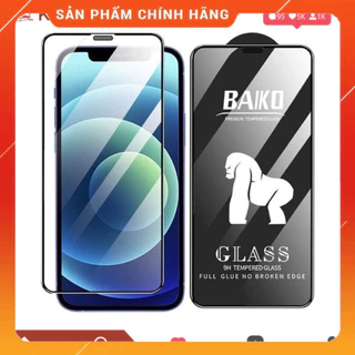 Kính cường lực iphone Baiko cao cấp full màn 6/6splus/7plus/8/8plus/x/xs/11/12/13/14/pro/max/promax/plus ._Floveme