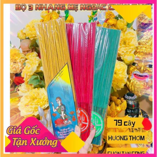 Nhang thần tài kéo khách cuốn tàn cong - bó 79 cây thơm [Chuyên sỉ]