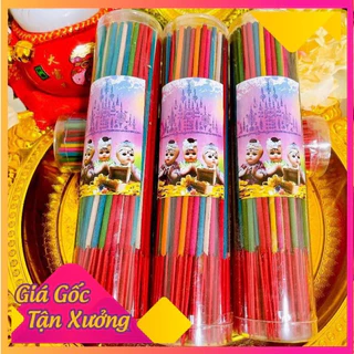 Nhang thơm cậu - ống nhựa đủ màu 2 tấc 152 cây thơm rớt tàn [Chuyên sỉ]