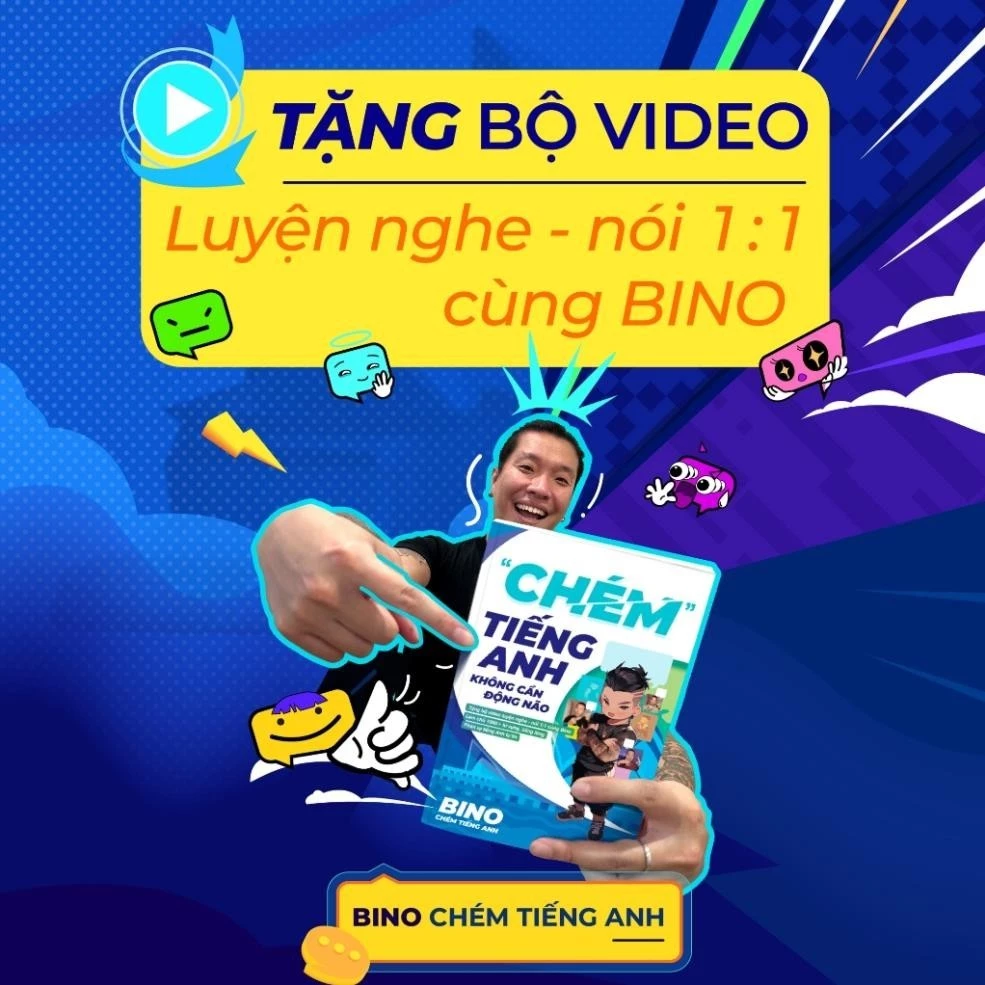 Sách - Chém Tiếng Anh Không Cần Động Não - Bino - ZenBooks