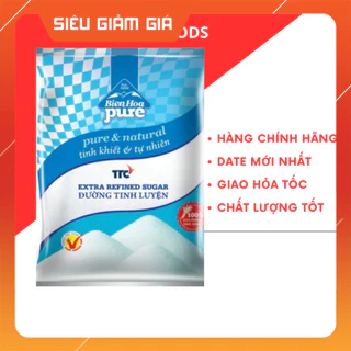 (Hàng tách lẻ có HĐ) Đường Biên Hòa Pure 1kg ( hàng chính hãng & date mới)