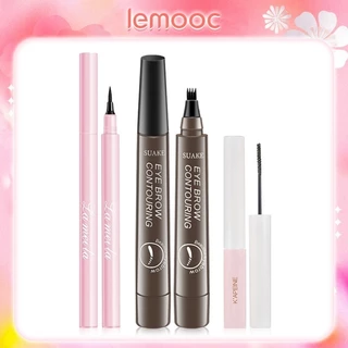 Bộ trang điểm mắt Với eyeliner mascara chì kẻ mày 3pcs Tạo ra đôi mắt quyến rũ Người mới bắt đầu đặt