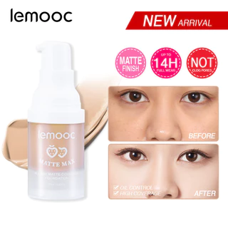 LEMOOC Foundation Kem Che Khuyết Điểm Nền Tảng Full Cover Oil Control Moisturizing Foundation Facial Foundation