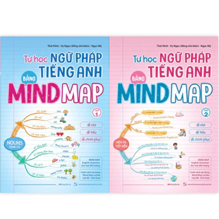 Sách Combo Tự Học Ngữ Pháp Tiếng Anh Bằng Mindmap (Tập 1,2) - MGB