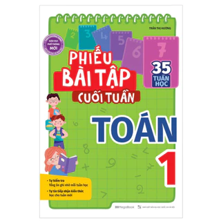 Sách Phiếu Bài Tập Cuối Tuần Toán Lớp 1 - MGB