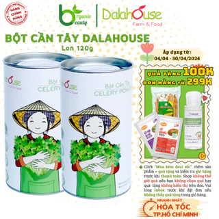 Bột Cần Tây Dalahouse - Bột Cần Tây Hữu Cơ Nguyên Chất Sấy Lạnh Dalahouse -  Lon 120g