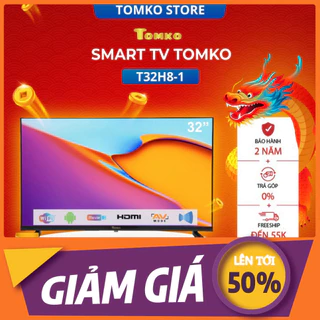 Smart HD Tivi TOMKO 32 inch, chính hãng TOMKO, bảo hành đến 24 tháng - chính hãng giá rẻ