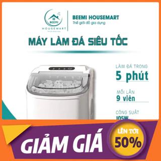 Máy làm đá viên mini 5 phút cho gia đình XIAOMI HICON siêu nhanh bảo hành lâu dài - Tủ lạnh làm đá mini gia đình an toàn