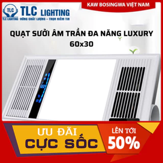 SALE -  Quạt sưởi âm trần nhà tắm KAW - TLC Lighting 4IN1dèn sáng, sưởi ấm, hút ẩm, quạt mát - Bảo hành chính hãng - mới